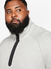 Nike Grey Tech Fleece Half Zip Sweatshirt - Image 8 of 16