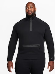 Nike Black Tech Fleece Half Zip Sweatshirt - Image 11 of 19