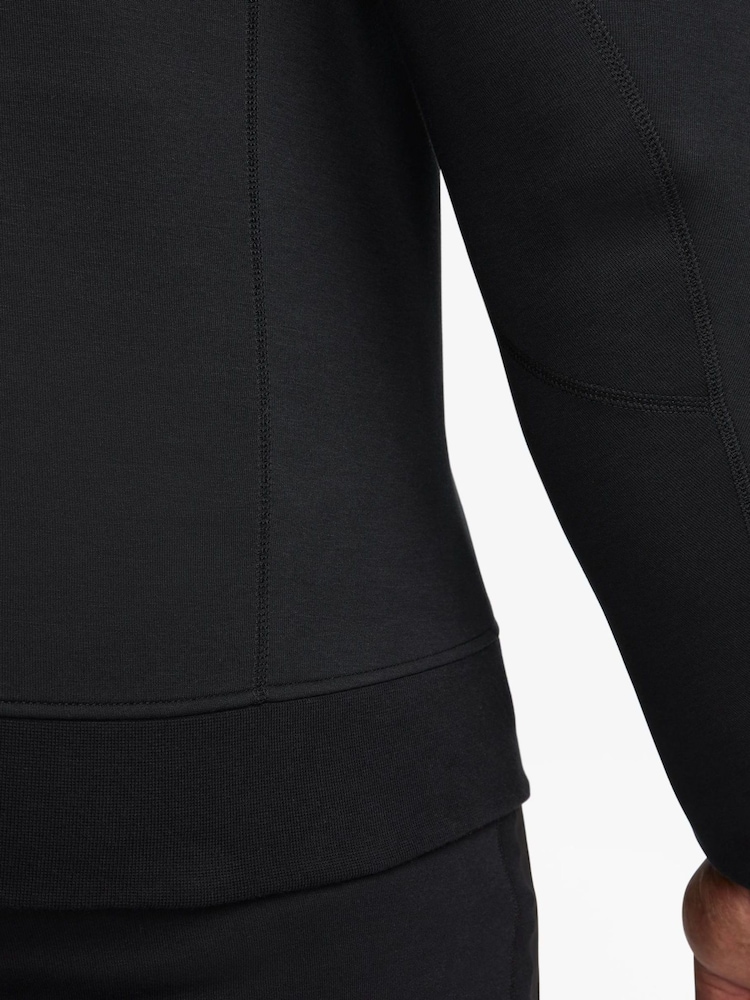 Nike Black Tech Fleece Half Zip Sweatshirt - Image 16 of 19