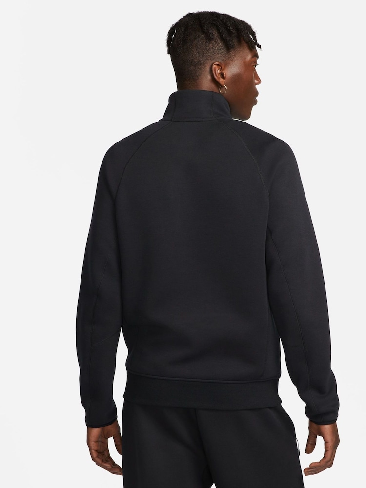 Nike Black Tech Fleece Half Zip Sweatshirt - Image 3 of 19