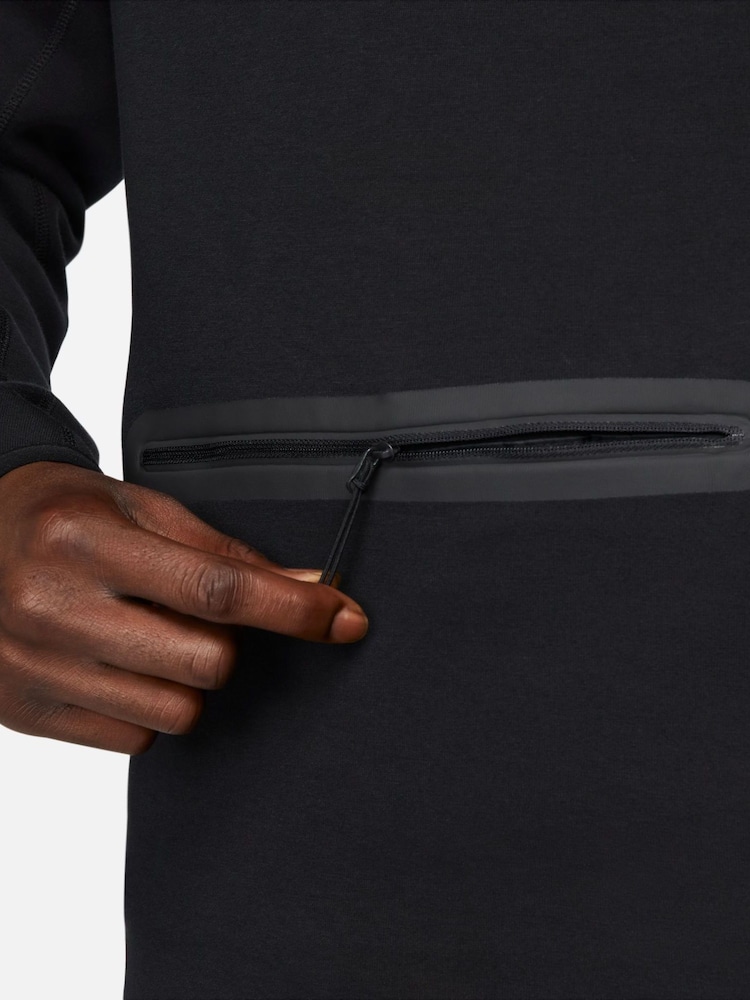 Nike Black Tech Fleece Half Zip Sweatshirt - Image 10 of 19