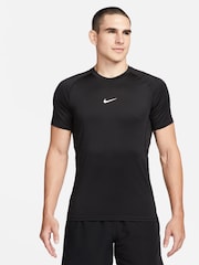 Nike Black Pro Dri-FIT Slim Fit T-Shirt - Image 1 of 6