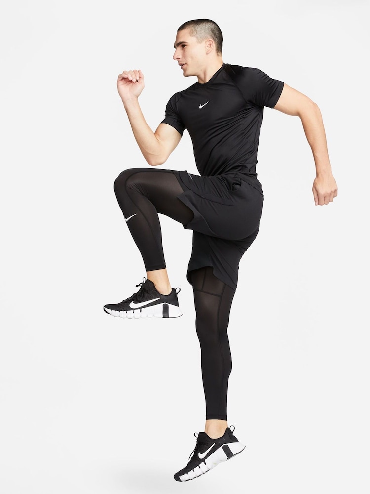 Czarny - Nike Pro Dri-FIT Slim T-Shirt - Image 4 of 6