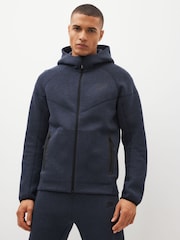 Nike Navy Tech Fleece Zip-Up Hoodie - Image 1 of 4