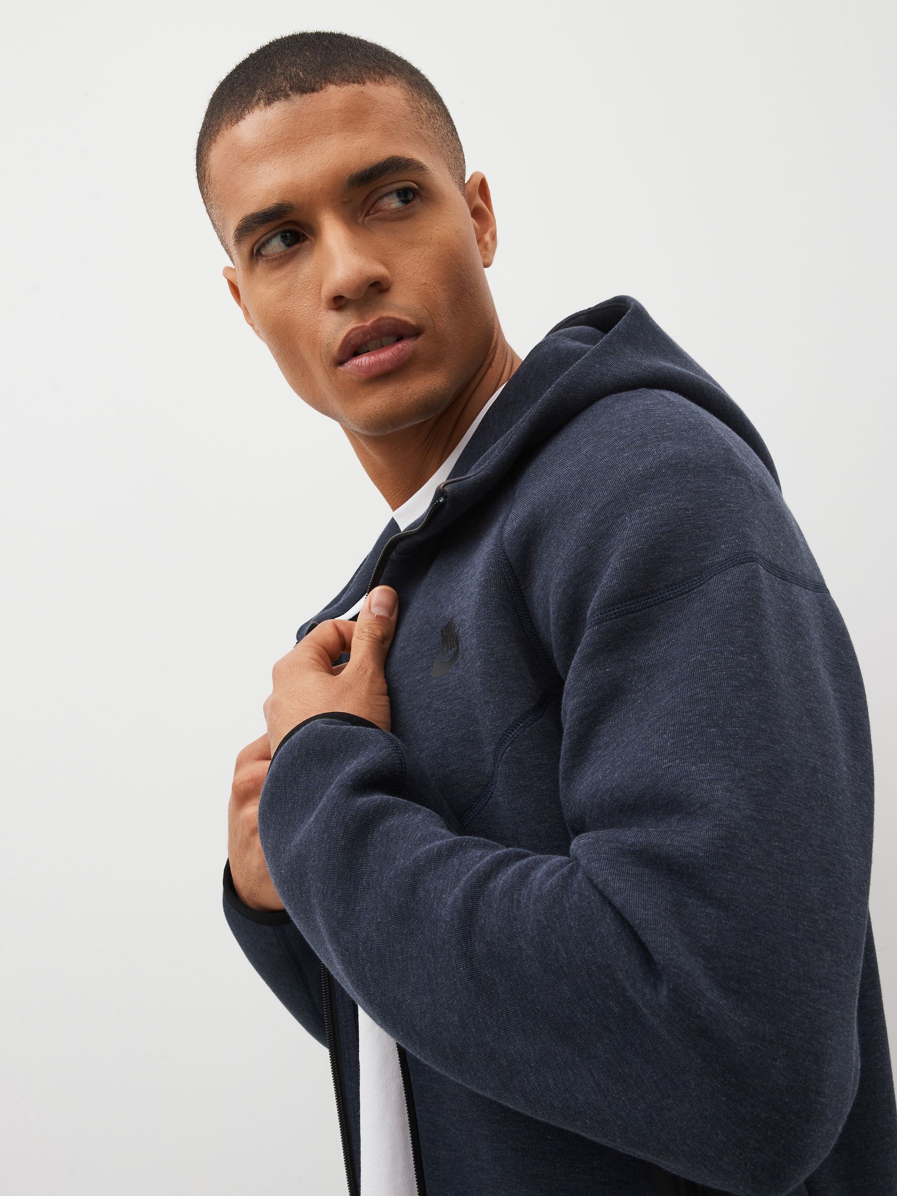 Buy Nike Navy Tech Fleece Zip Up Hoodie from Next Luxembourg