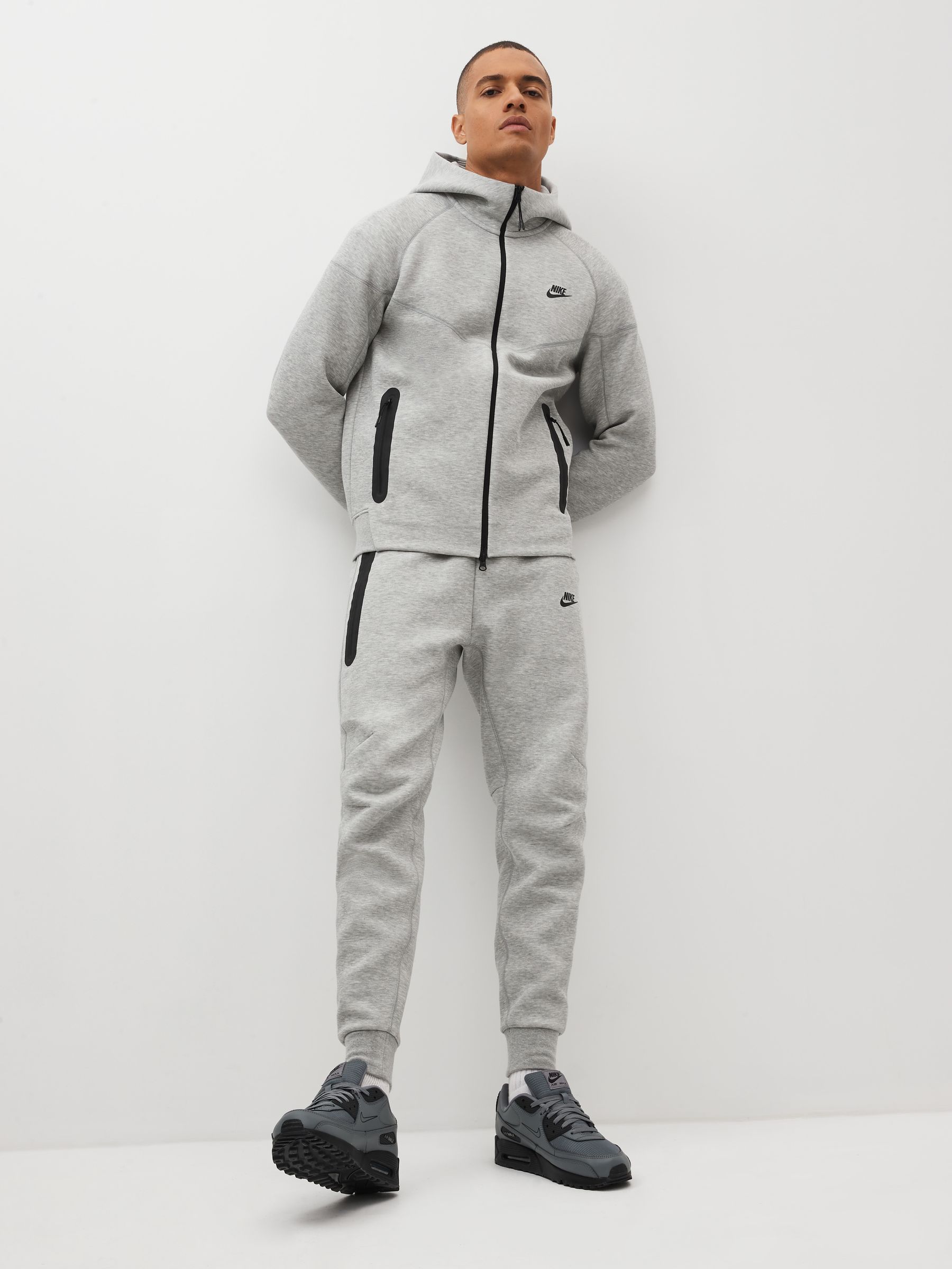 Buy Nike Grey Tech Fleece Zip Up Hoodie from Next Italy
