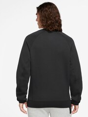 Nike Black Tech Fleece Crew Sweatshirt - Image 2 of 3