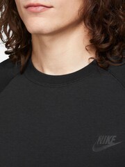 Nike Black Tech Fleece Crew Sweatshirt - Image 3 of 3