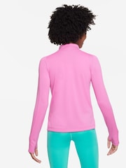 Ružová - Nike Dri-FIT Long Sleeve Half Zip Top - Obrázok 2 z 6
