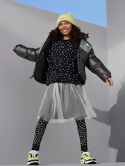 Nike Black/Grey ThermaFIT Water Repellent Padded Hooded Coat - Image 5 of 6
