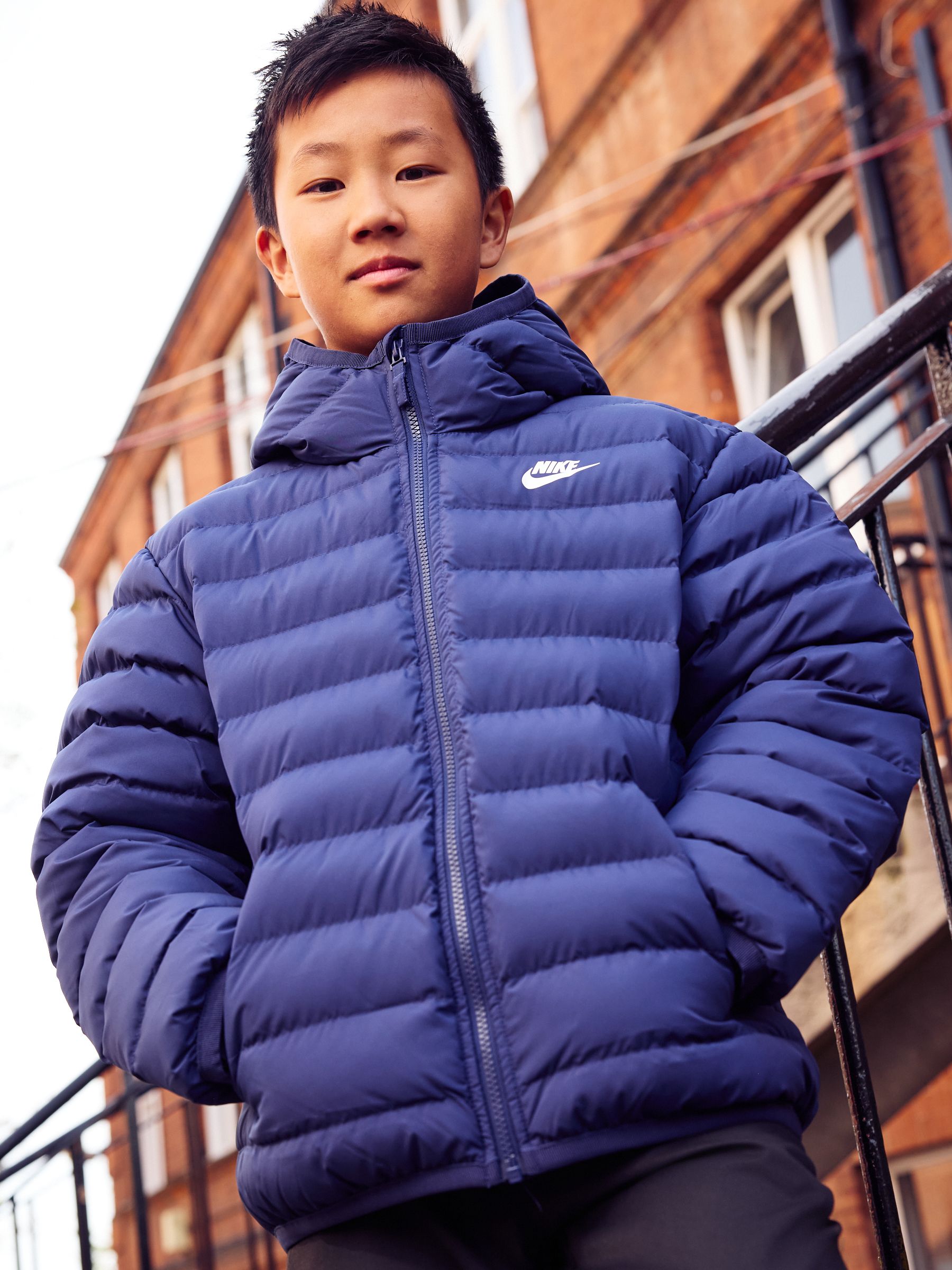 Synthetic hooded jacket new arrivals