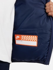 Niebieski - Kurtka z kapturem i syntetycznym wypełnieniem Nike - Image 4 of 9