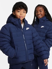 Niebieski - Kurtka z kapturem i syntetycznym wypełnieniem Nike - Image 6 of 9