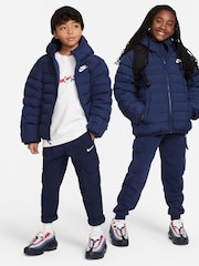 Niebieski - Kurtka z kapturem i syntetycznym wypełnieniem Nike - Image 9 of 9