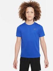 Nike Blue Dri-FIT Miler T-Shirt - Image 1 of 6