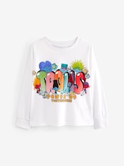 Trolls White License Cuffed Long Sleeve T-Shirt (3-16yrs) - Image 4 of 6