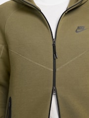 Olijfgroen - Nike Tech Fleece Zip-Up Hoodie - Image 11 of 15