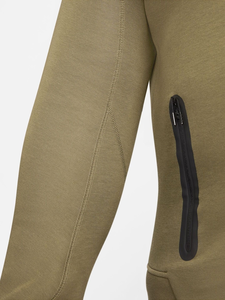 Olijfgroen - Nike Tech Fleece Zip-Up Hoodie - Image 12 of 15