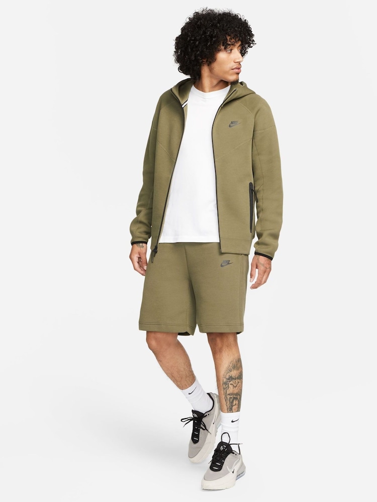 Olijfgroen - Nike Tech Fleece Zip-Up Hoodie - Image 3 of 15