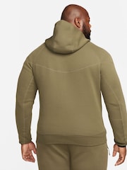 Olijfgroen - Nike Tech Fleece Zip-Up Hoodie - Image 7 of 15