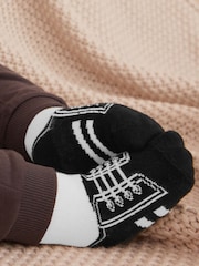 White Football Baby Socks 2 Pack (0mths-2yrs) - Image 1 of 3