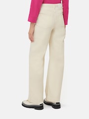 Jigsaw Cream Balfour Long Wide Leg Jeans - Image 2 of 4