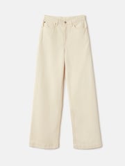 Jigsaw Cream Balfour Long Wide Leg Jeans - Image 4 of 4
