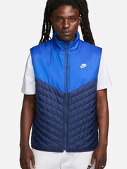 Nike Blue Therma-FIT Windrunner Mid-Weight Gilet - Image 1 of 6