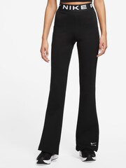 Nike Black Air High Rise Flare Leggings - Image 1 of 3