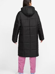 Nike Black Therma Fit Long Line Puffer Coat - Image 2 of 3