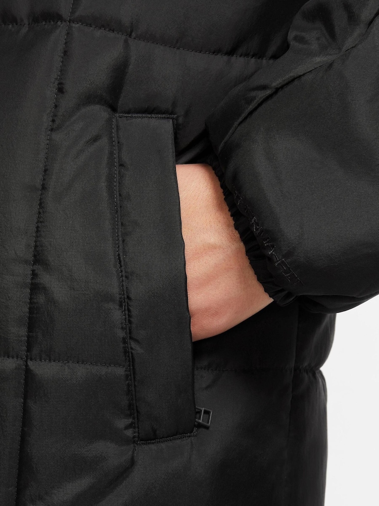 Nike Black Therma Fit Long Line Puffer Coat - Image 3 of 3
