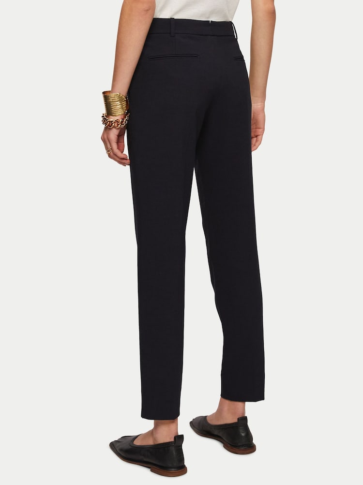 Jigsaw Blue Crosshatch Palmer Trousers - Image 2 of 5