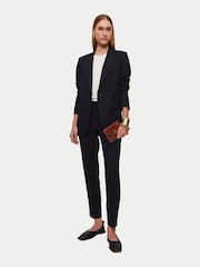 Jigsaw Blue Crosshatch Palmer Trousers - Image 3 of 5