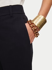 Jigsaw Blue Crosshatch Palmer Trousers - Image 4 of 5