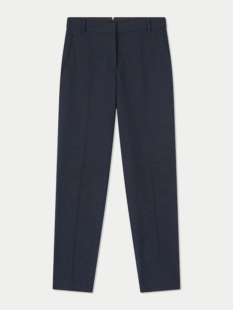 Jigsaw Blue Crosshatch Palmer Trousers - Image 5 of 5