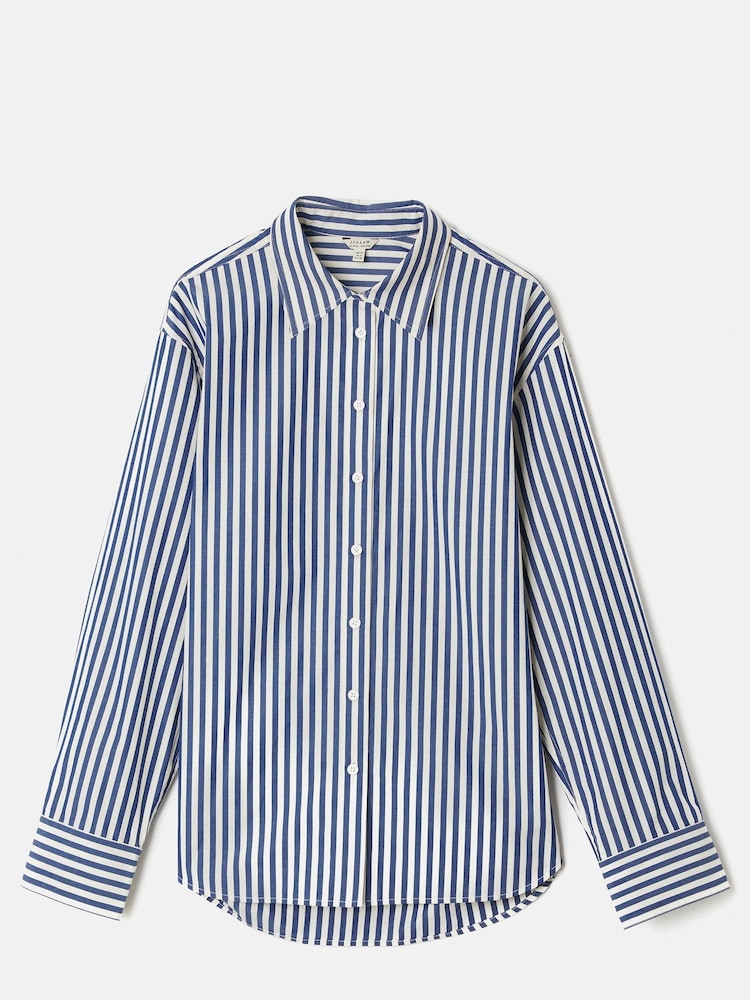 Jigsaw Cotton Poplin Stripe Shirt - Image 3 of 3