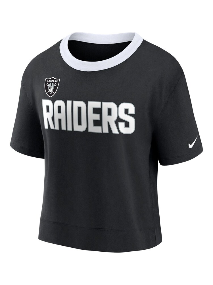 Nike Black 100% Cotton NFL Fanatics Womens Las Vegas Raiders High Hip Fashion Top Womens - Image 1 of 3