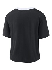 Nike Black 100% Cotton NFL Fanatics Womens Las Vegas Raiders High Hip Fashion Top Womens - Image 2 of 3