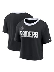 Nike Black 100% Cotton NFL Fanatics Womens Las Vegas Raiders High Hip Fashion Top Womens - Image 3 of 3