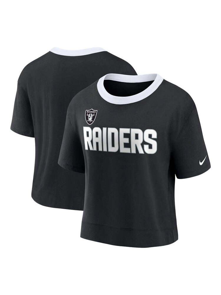 Nike Black 100% Cotton NFL Fanatics Womens Las Vegas Raiders High Hip Fashion Top Womens - Image 3 of 3