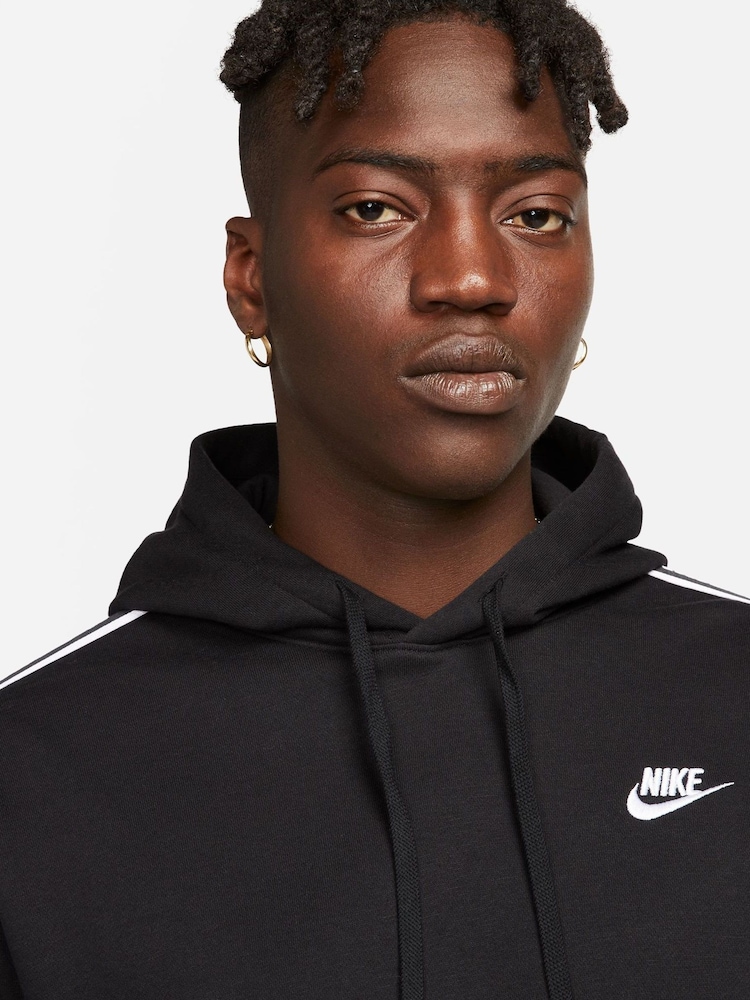 Nike Black Club Fleece Hooded Tracksuit - Image 3 of 9