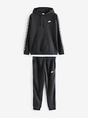 Nike Black Club Fleece Hooded Tracksuit - Image 6 of 9