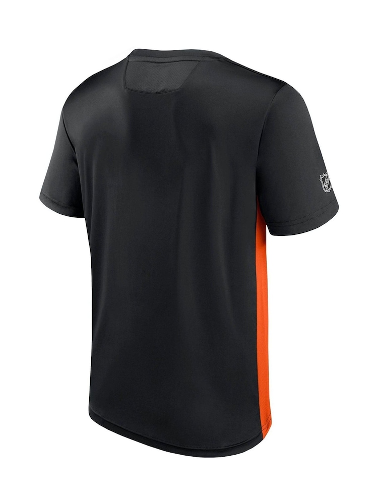 Philadelphia Flyers Fanatics Branded Authentic Pro Short Sleeve Tech Black T-Shirt - Image 2 of 3