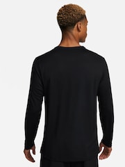 Nike Black Dri-FIT Miler Long Sleeve Running Top - Image 2 of 5