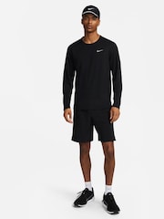 Nike Black Dri-FIT Miler Long Sleeve Running Top - Image 3 of 5