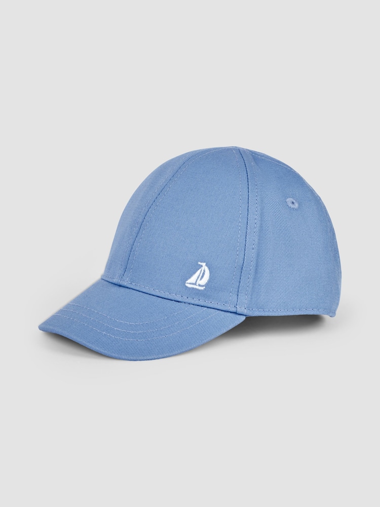 JoJo Maman Bébé Blue Baseball Cap - Image 1 of 3 JoJo Maman Bébé Blue Baseball Cap - Image 1 of 3