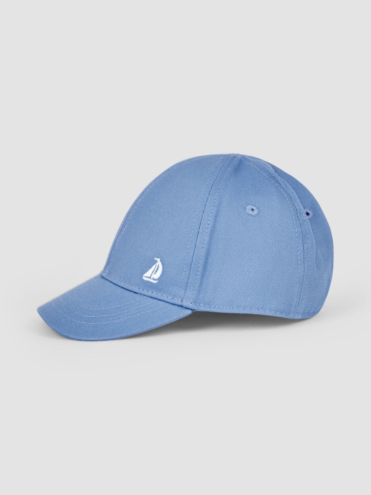 JoJo Maman Bébé Blue Baseball Cap - Image 3 of 3 JoJo Maman Bébé Blue Baseball Cap - Image 3 of 3