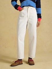 Ecru - Joules Relaxed Fit -korkeavyötäröiset farkut - Kuva 3 / 9
