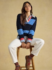 Ecru - Joules Relaxed Fit -korkeavyötäröiset farkut - Kuva 5 / 9