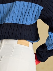 Ecru - Joules Relaxed Fit -korkeavyötäröiset farkut - Kuva 8 / 9